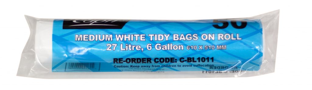 Kitchen Tidy Bin Bag Medium 27L Roll 50 KC Supplies   Kitchen Tidy M 1024x296 