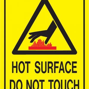 Hot Surface Sticker 100 x 75mm