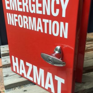 HAZMAT Box with Lock & Keys Hazchem 36x40x10