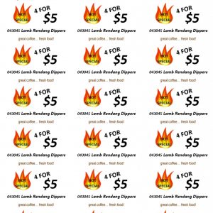 Freedom Labels Hot Special Lamb Rendang Dippers 043045